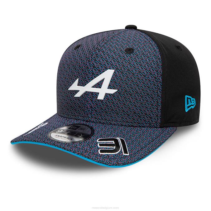 New Era alpine driver esteban ocon zwarte 9fifty snapback pet BT241949