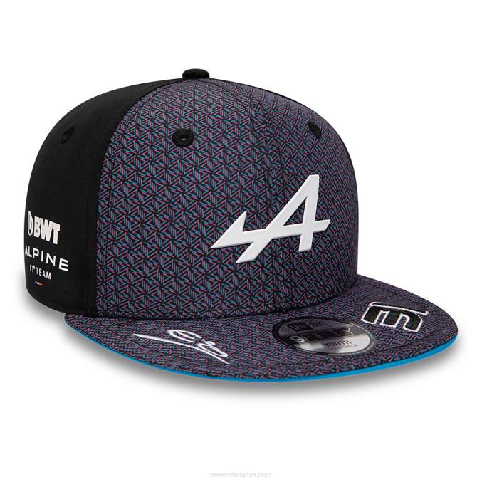 New Era alpine kids esteban ocon zwarte 9fifty snapback pet BT241921