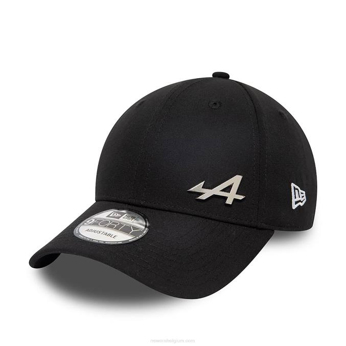 New Era alpine onberispelijke zwarte 9forty verstelbare pet BT241808
