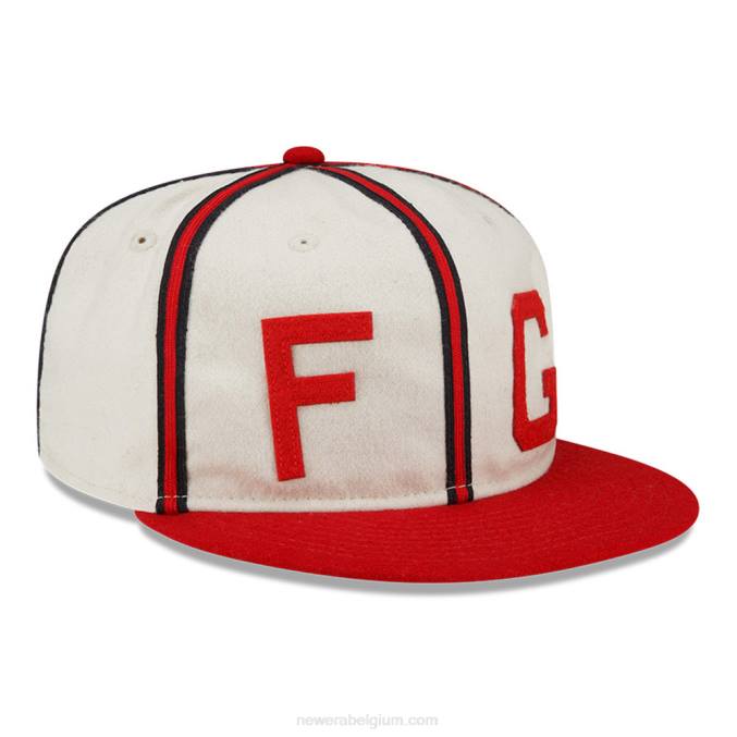 New Era angst voor god x kansas city monarchs witte 9fifty strapback pet BT241832
