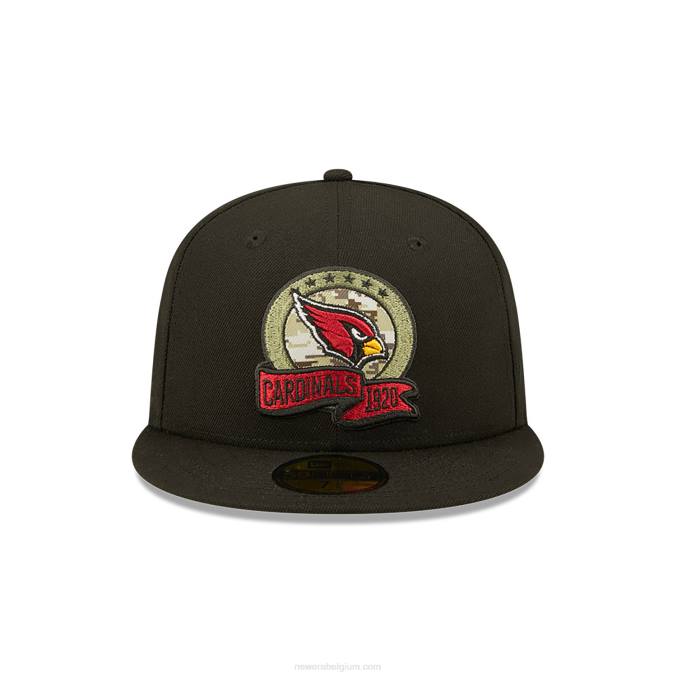 New Era arizona cardinals nfl salute to service zwarte 59fifty fitted cap BT241299