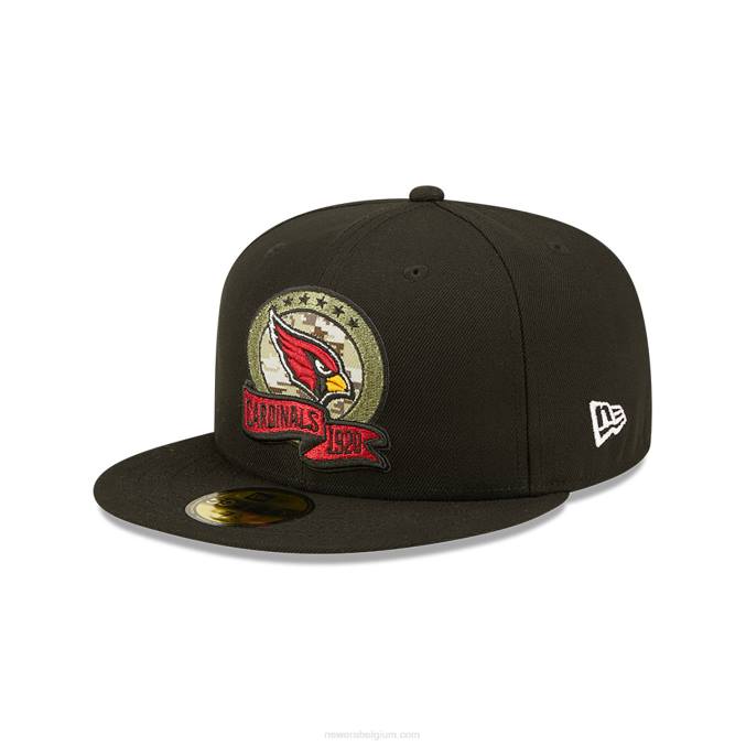 New Era arizona cardinals nfl salute to service zwarte 59fifty fitted cap BT241299