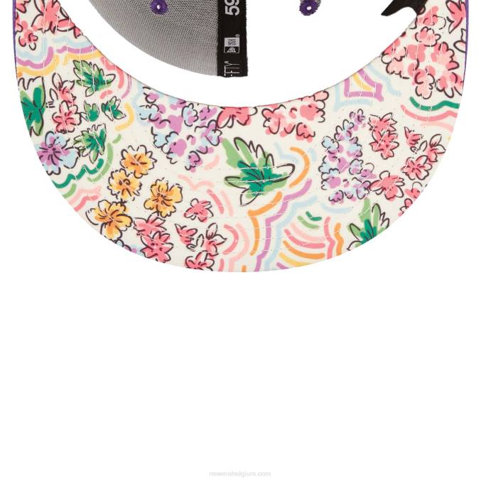 New Era arizona diamondbacks aquarel bloemen paars 59fifty cap BT241254