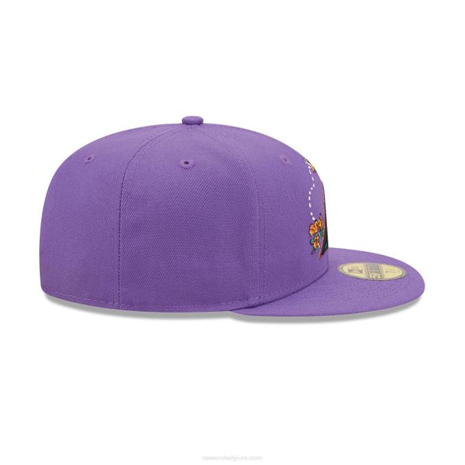 New Era arizona diamondbacks aquarel bloemen paars 59fifty cap BT241254