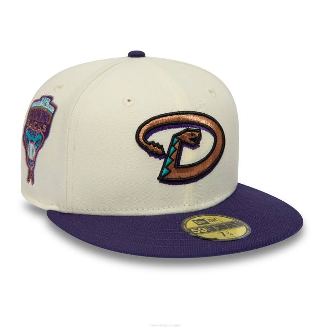 New Era arizona diamondbacks chrome en paarse 59fifty pet BT24251
