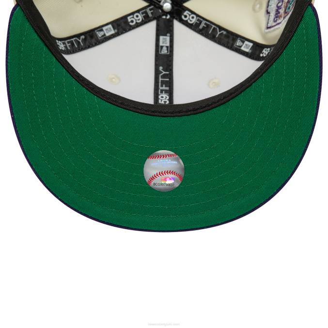 New Era arizona diamondbacks chrome en paarse 59fifty pet BT24251
