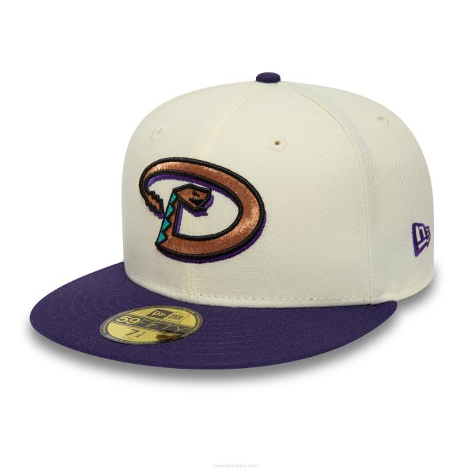 New Era arizona diamondbacks chrome en paarse 59fifty pet BT24251