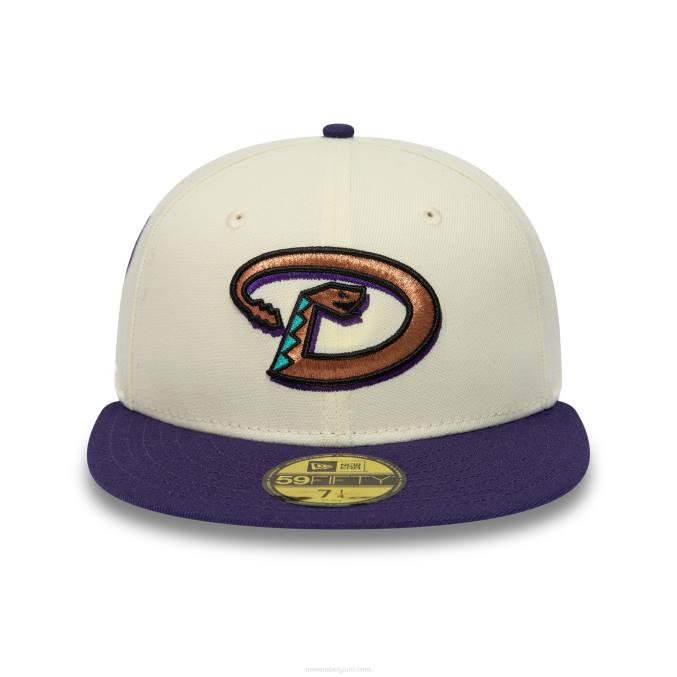 New Era arizona diamondbacks chrome en paarse 59fifty pet BT24251