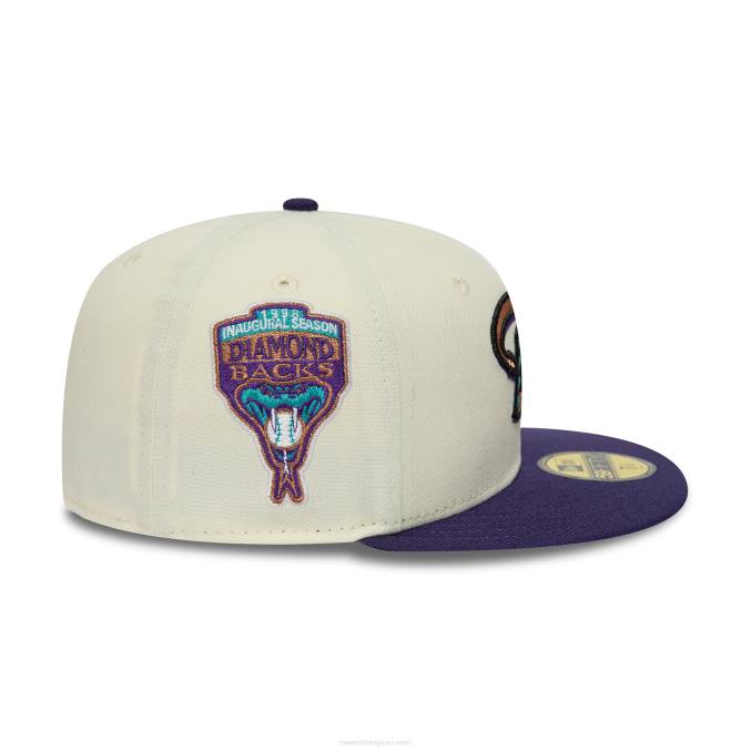 New Era arizona diamondbacks chrome en paarse 59fifty pet BT24251