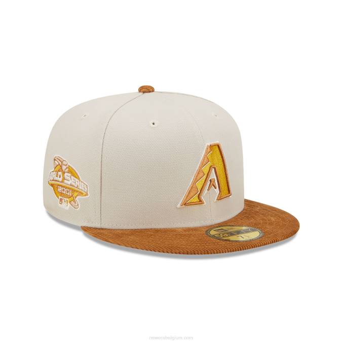 New Era arizona diamondbacks cord visor stone 59fifty fitted cap BT24405