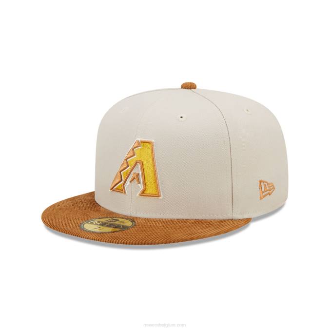 New Era arizona diamondbacks cord visor stone 59fifty fitted cap BT24405