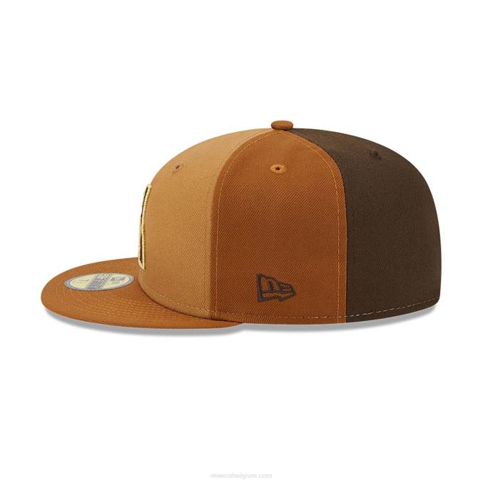 New Era arizona diamondbacks driekleurige bruine 59fifty getailleerde pet BT24259