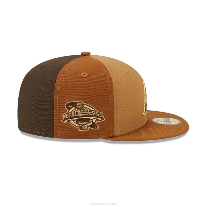 New Era arizona diamondbacks driekleurige bruine 59fifty getailleerde pet BT24259