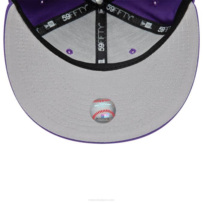 New Era arizona diamondbacks dubbele logo paarse 59fifty pet BT24629
