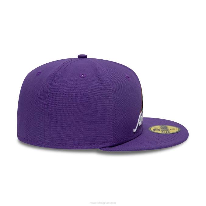 New Era arizona diamondbacks dubbele logo paarse 59fifty pet BT24629