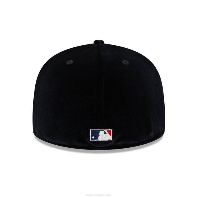 New Era arizona diamondbacks fluwelen zwarte 59fifty getailleerde pet BT24872