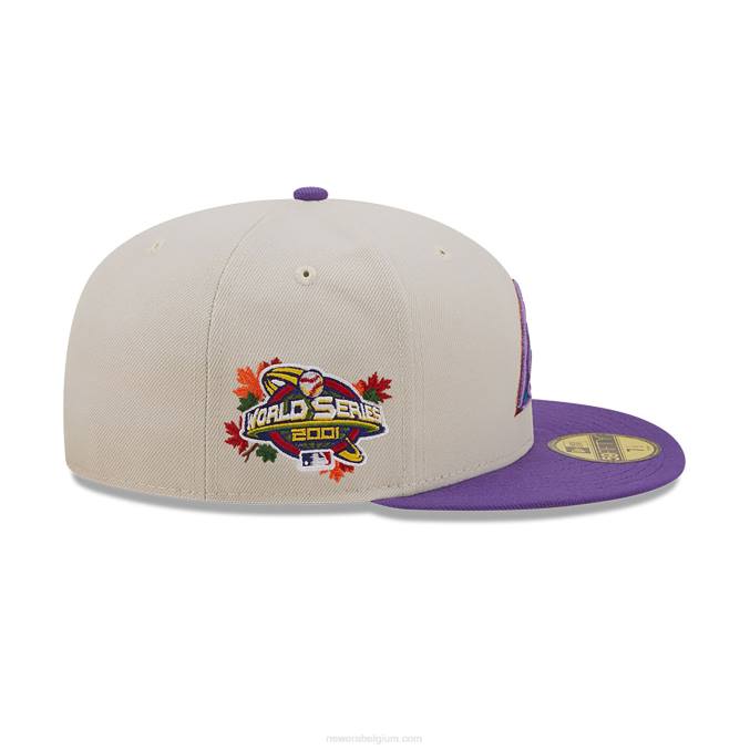 New Era arizona diamondbacks herfst klassieke witte 59fifty pet BT24409