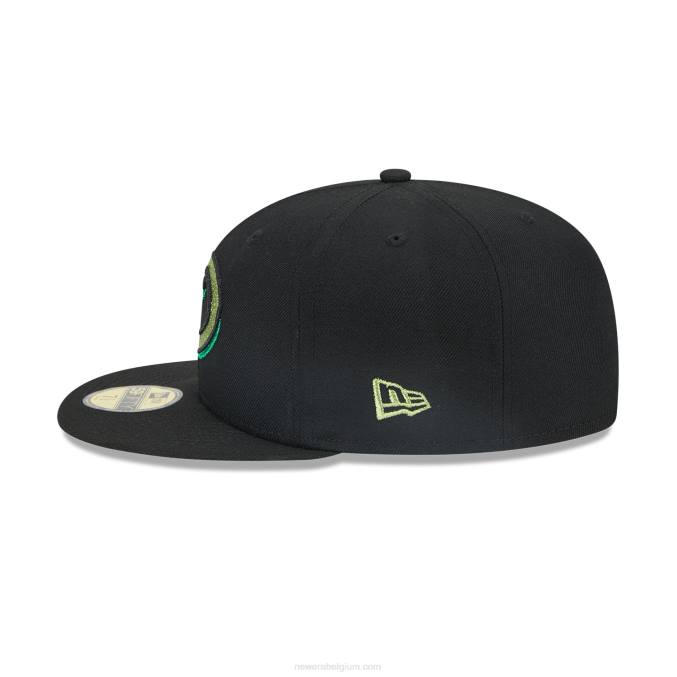 New Era arizona diamondbacks metallic pop zwarte 59fifty getailleerde pet BT2466
