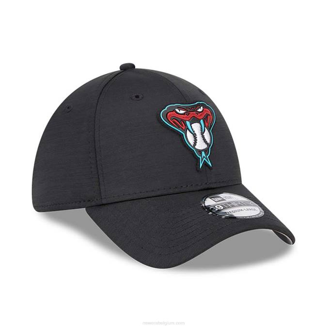 New Era arizona diamondbacks mlb clubhouse zwarte 39thirty stretch fit pet BT242171