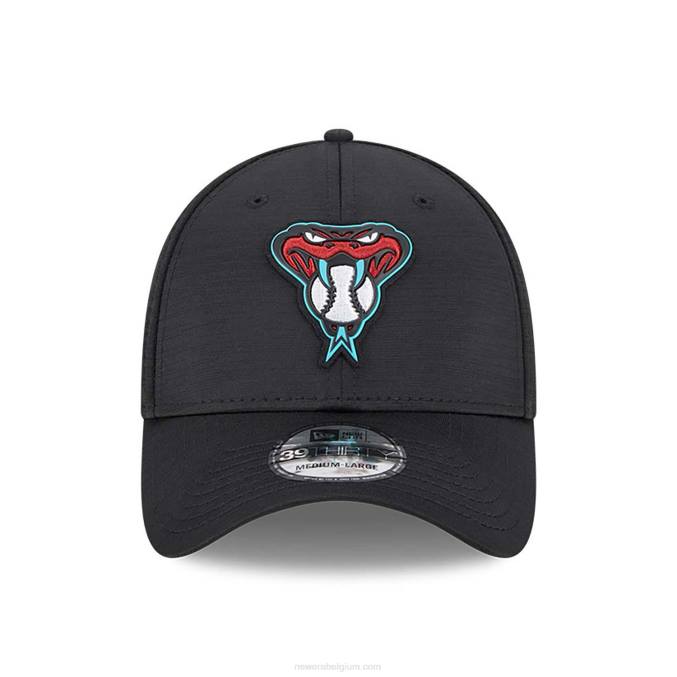 New Era arizona diamondbacks mlb clubhouse zwarte 39thirty stretch fit pet BT242171
