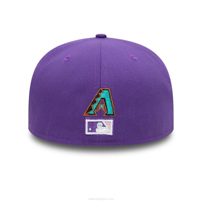 New Era arizona diamondbacks side patch bloom paars 59fifty fitted cap BT241315