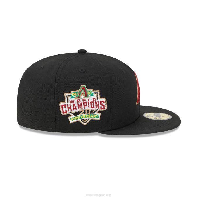 New Era arizona diamondbacks state tartan zwarte 59fifty getailleerde pet BT24454