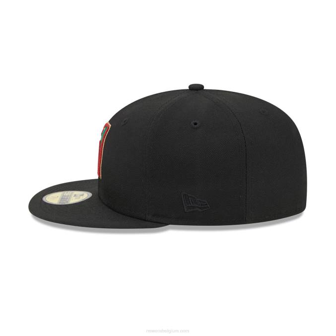 New Era arizona diamondbacks state tartan zwarte 59fifty getailleerde pet BT24454