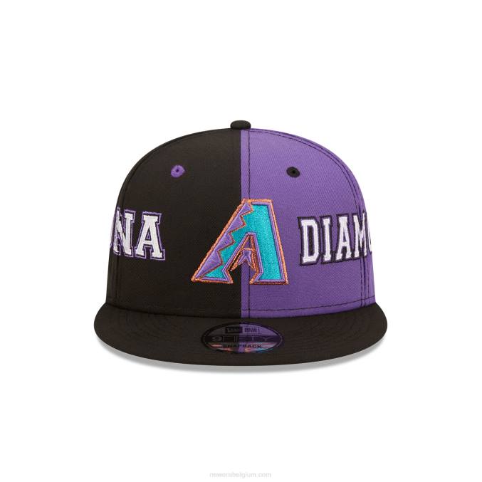 New Era arizona diamondbacks teamsplit zwarte 9fifty snapback pet BT241844