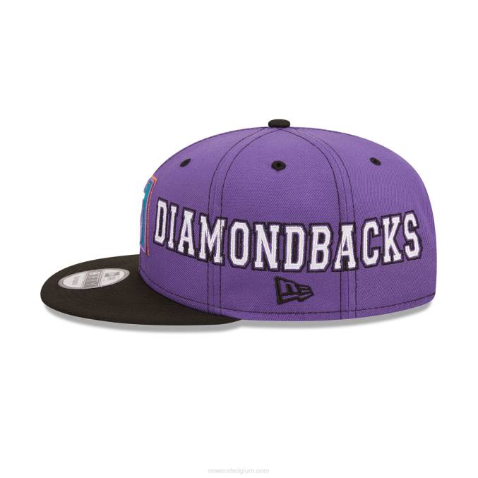 New Era arizona diamondbacks teamsplit zwarte 9fifty snapback pet BT241844