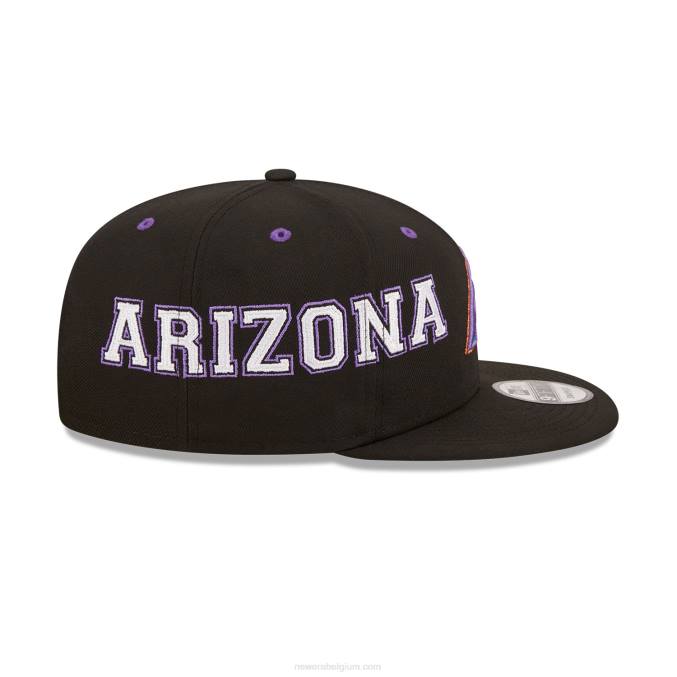 New Era arizona diamondbacks teamsplit zwarte 9fifty snapback pet BT241844