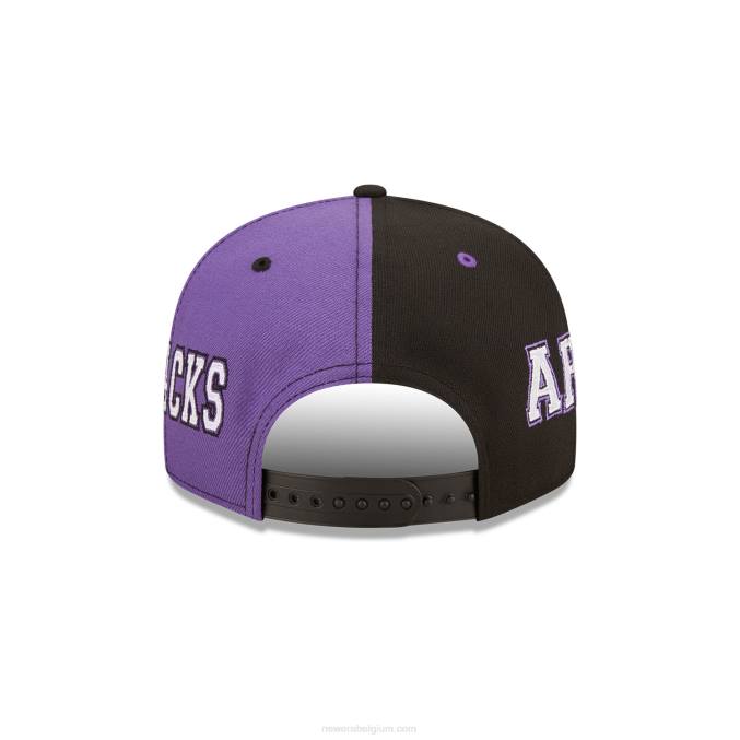 New Era arizona diamondbacks teamsplit zwarte 9fifty snapback pet BT241844