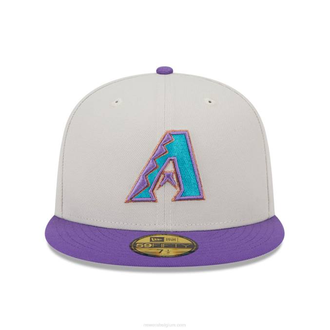 New Era arizona diamondbacks varsity letter stone 59fifty getailleerde pet BT24683