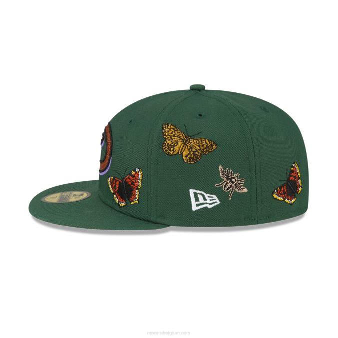 New Era arizona diamondbacks vilt x mlb donkergroen 59fifty getailleerde pet BT241052