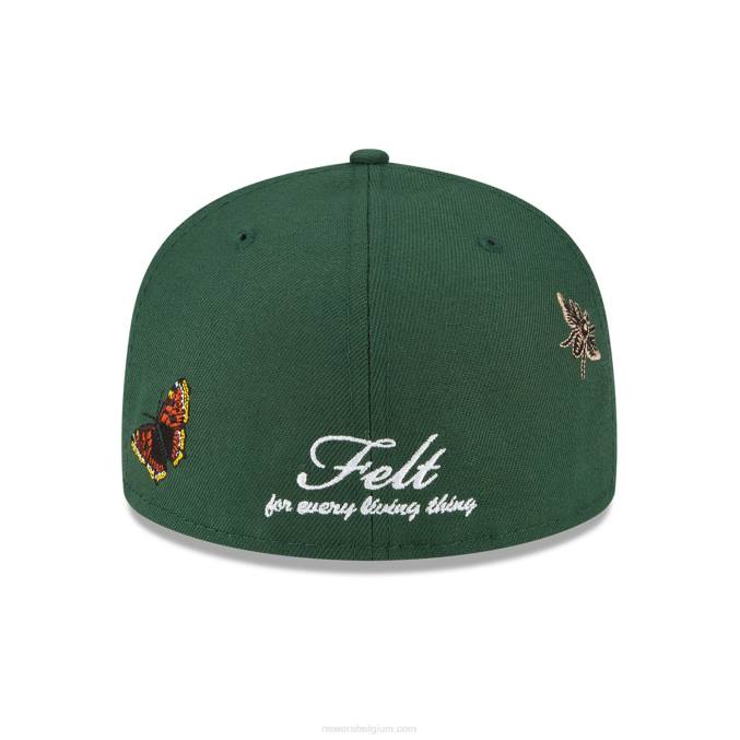 New Era arizona diamondbacks vilt x mlb donkergroen 59fifty getailleerde pet BT241052