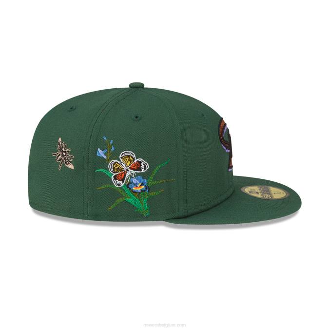 New Era arizona diamondbacks vilt x mlb donkergroen 59fifty getailleerde pet BT241052