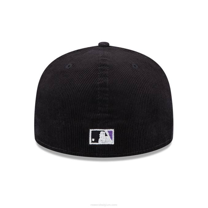 New Era arizona diamondbacks vintage koord zwarte 59fifty getailleerde pet BT24137