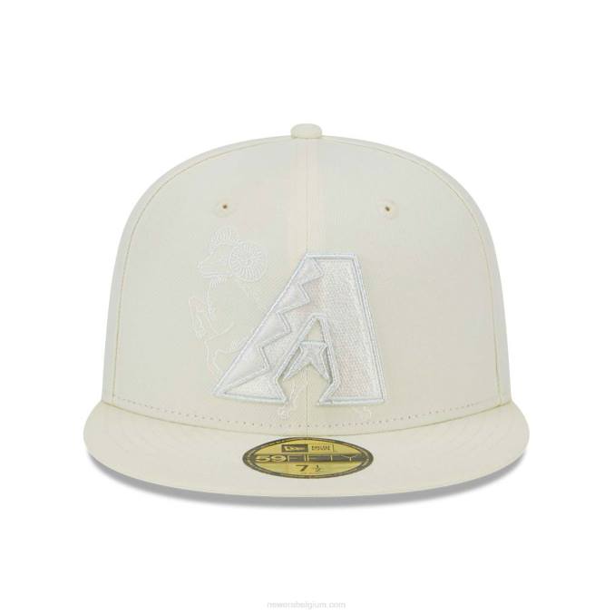 New Era arizona diamondbacks zodiac witte 59fifty getailleerde pet BT246