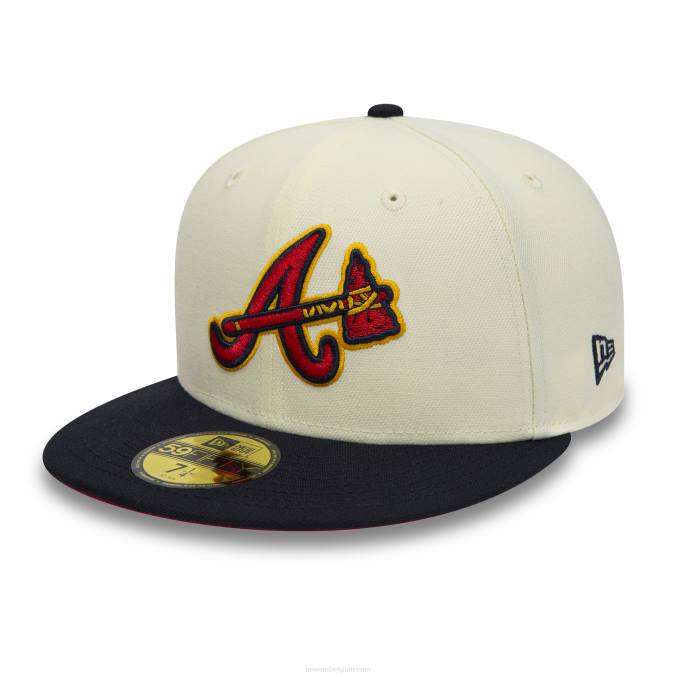 New Era atlanta braves 2017 chromen witte 59fifty fitted cap BT241401