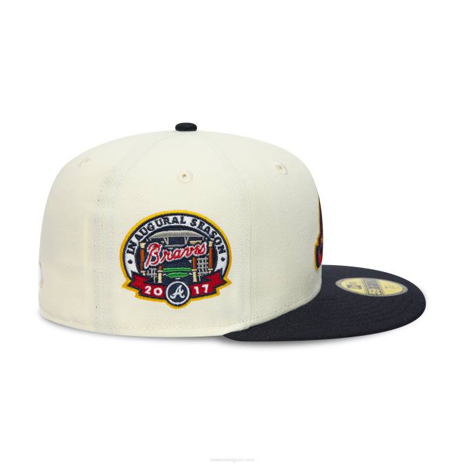New Era atlanta braves 2017 chromen witte 59fifty fitted cap BT241401