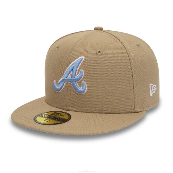 New Era atlanta braves 30th season camel 59fifty getailleerde pet BT2493