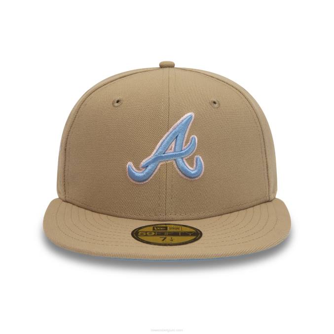 New Era atlanta braves 30th season camel 59fifty getailleerde pet BT2493