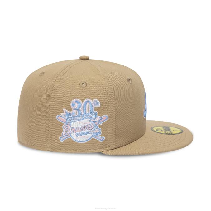 New Era atlanta braves 30th season camel 59fifty getailleerde pet BT2493
