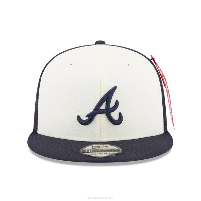 New Era atlanta braves alpha industries x mlb navy 9fifty snapback pet BT241850