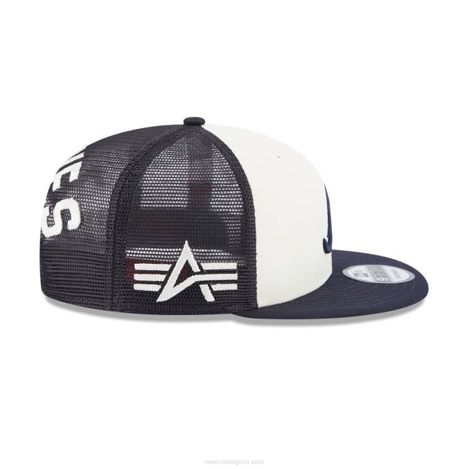 New Era atlanta braves alpha industries x mlb navy 9fifty snapback pet BT241850