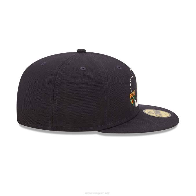 New Era atlanta braves aquarel bloemen marine 59fifty cap BT24715