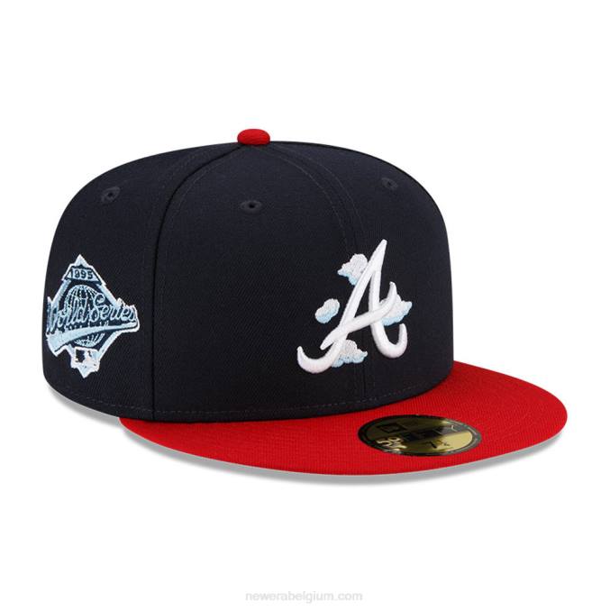New Era atlanta braves comic cloud navy 59fifty getailleerde pet BT241429