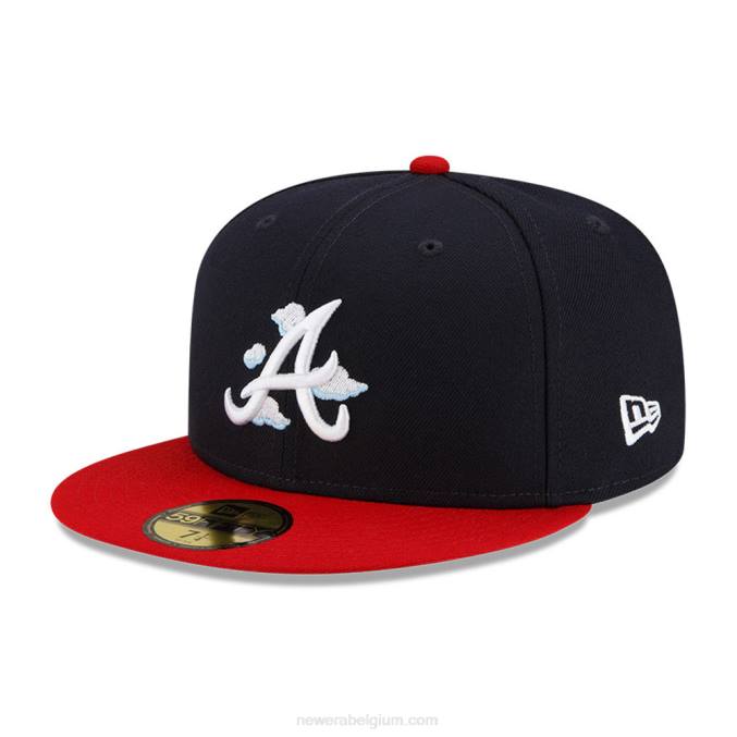 New Era atlanta braves comic cloud navy 59fifty getailleerde pet BT241429