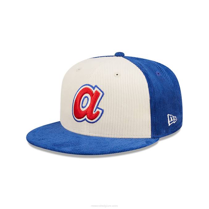 New Era atlanta braves cooperstown blauwe 59fifty pet BT241416