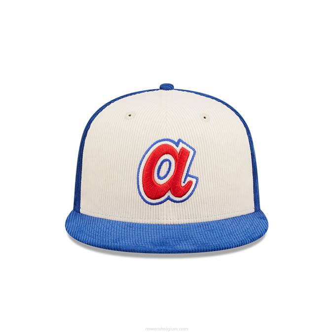 New Era atlanta braves cooperstown blauwe 59fifty pet BT241416