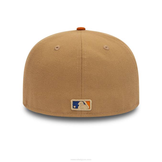 New Era atlanta braves fall colors contrast visor brown 59fifty fitted cap BT24697
